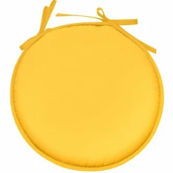 STOF Galette de chaise ronde (40 cm) Nelson Jaune