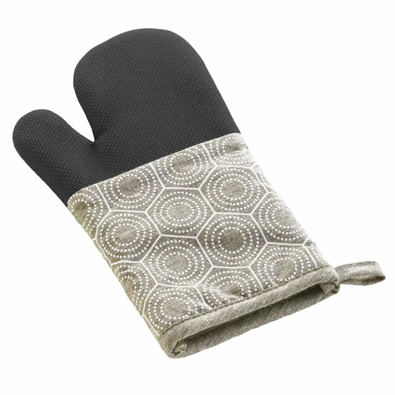 douceur d'intu017drieur Gant de cuisine ambidextre coton (30x18 cm) Alveis Beige Best