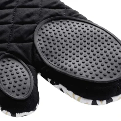 douceur d'intu017drieur Gant de cuisine ambidextre en coton (30 x 18 cm) Solaris Noir Discount