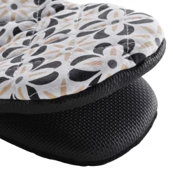 douceur d'intu017drieur Gant de cuisine coton (24.5 x 14.5 cm) Solaris Noir New