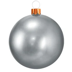 KOOPMAN Grande boule de Noël gonflable (D65 cm) Argent Best
