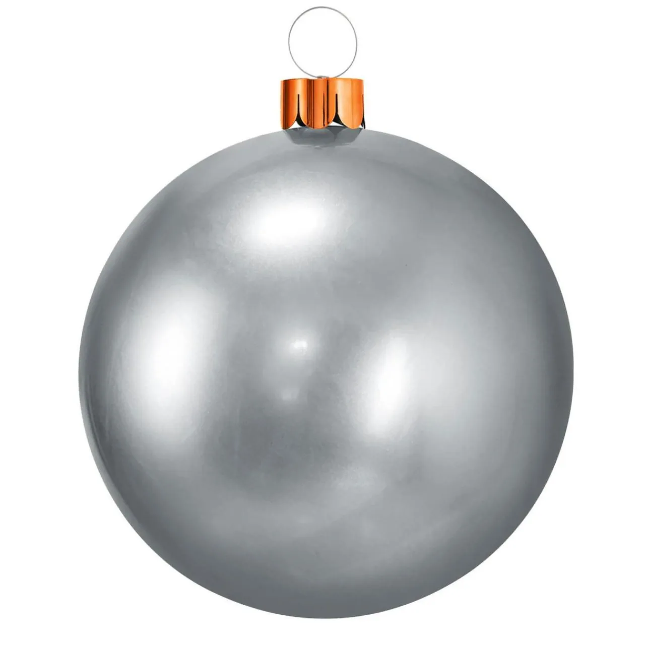 KOOPMAN Grande boule de Noël gonflable (D65 cm) Argent Best