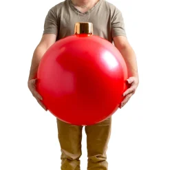 KOOPMAN Grande boule de Noël gonflable (D45 cm) Rouge Best