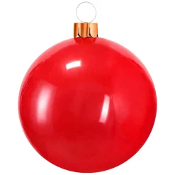 KOOPMAN Grande boule de Noël gonflable (D45 cm) Rouge Best