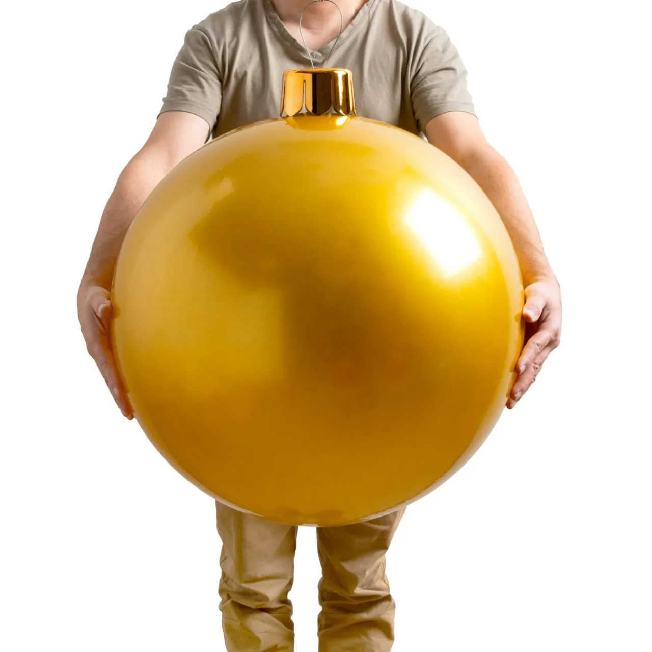 KOOPMAN Grande boule de Noël gonflable (D65 cm) Or Online