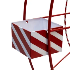 JJA Grande roue en métal Géante (H170 cm) Fête foraine Rouge