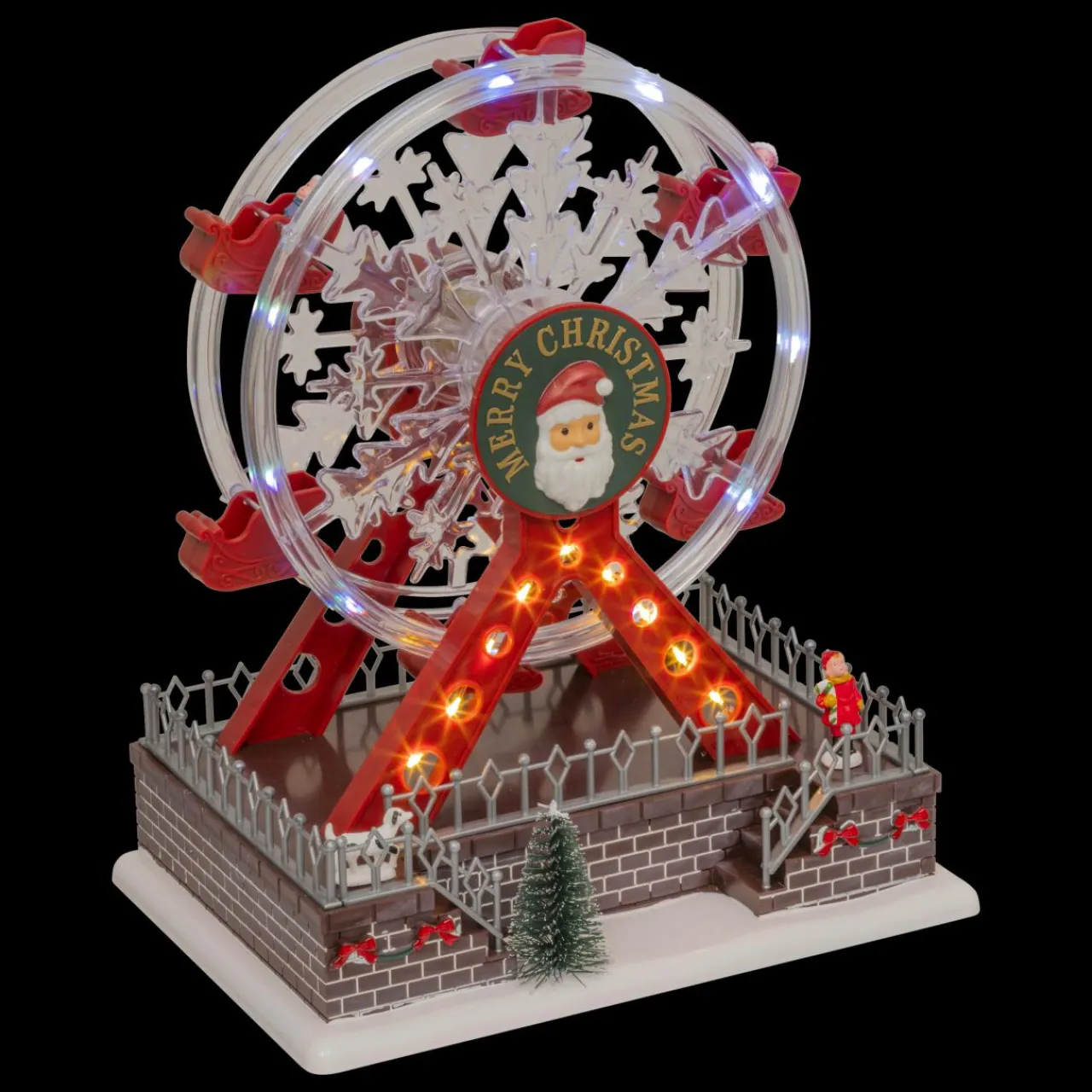 JJA Grande roue musicale et animée (H28 cm) Christmas Multicolore Outlet