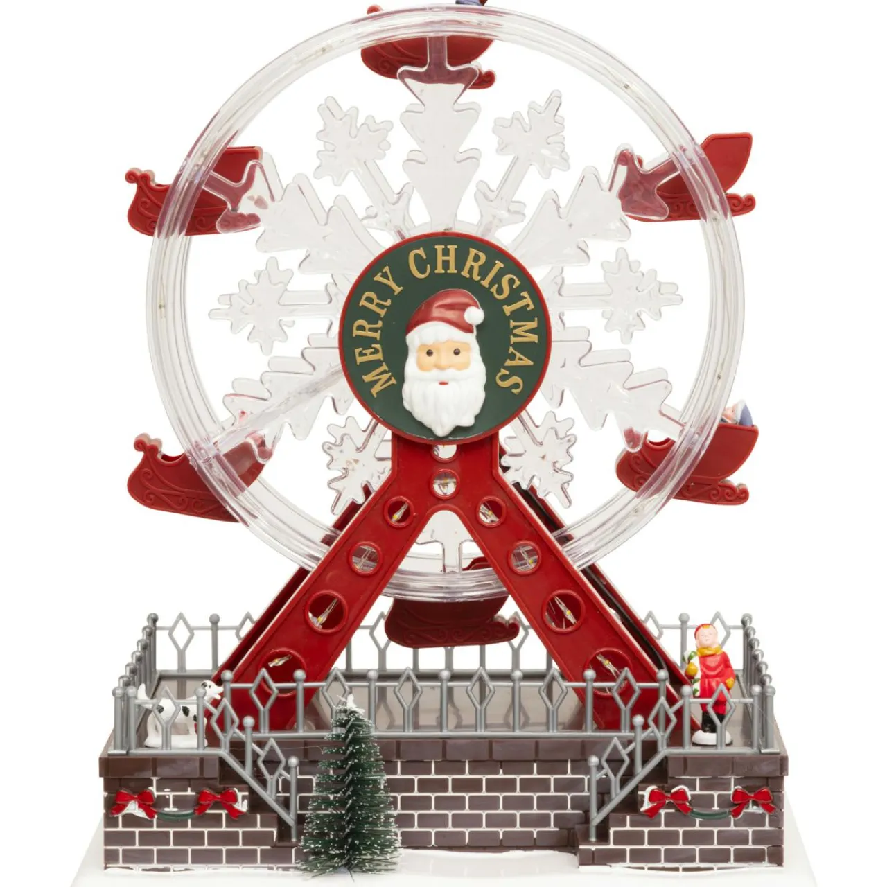 JJA Grande roue musicale et animée (H28 cm) Christmas Multicolore Outlet