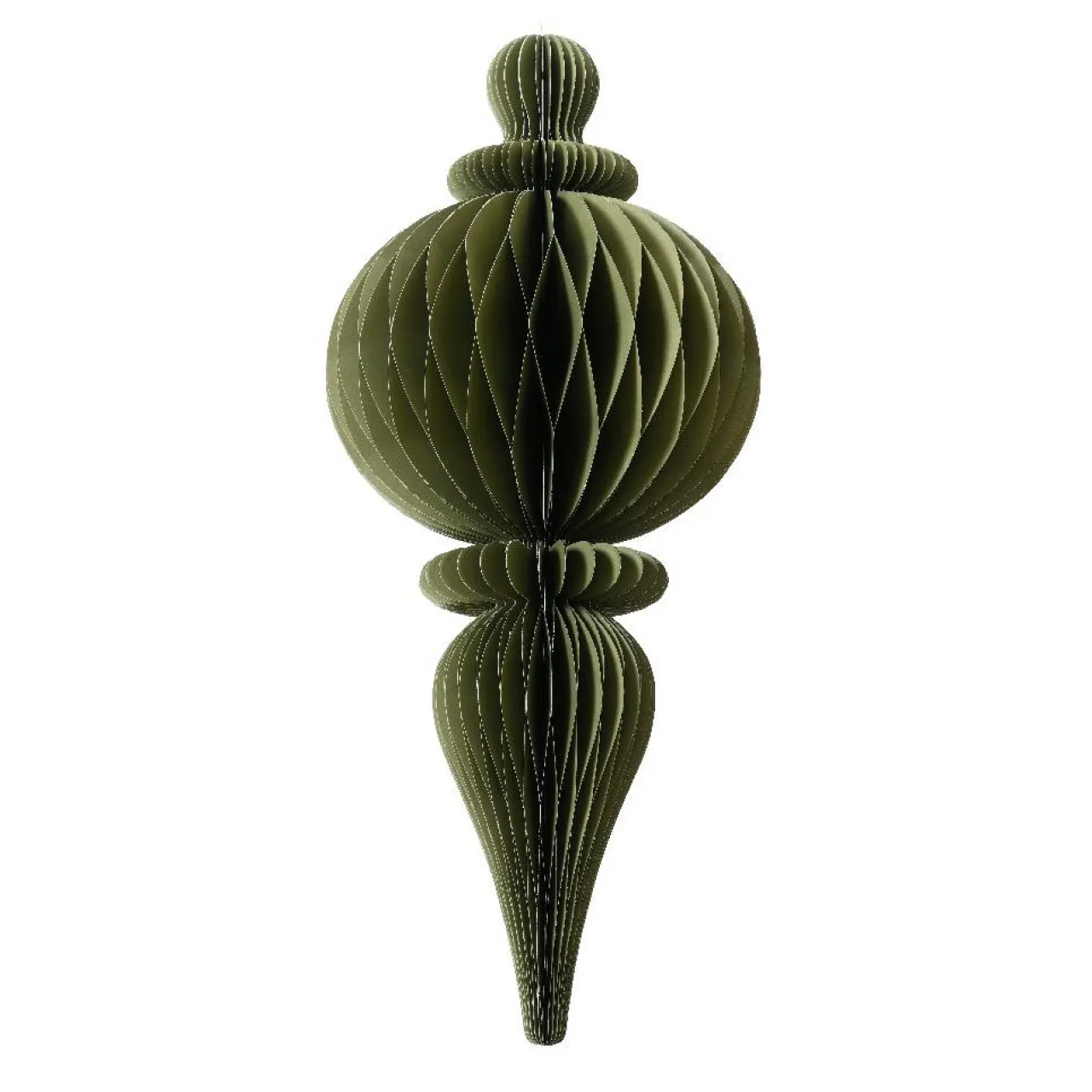 KAEMINGK Grande Suspension de Noël en papier (H80 cm) fermeture Magnétique Vert romarin Online