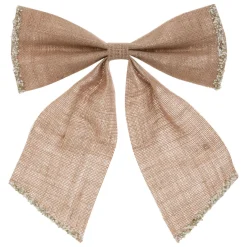 JJA Grand nœud de Noël en jute (H28 cm) Sublimissime Naturel Hot