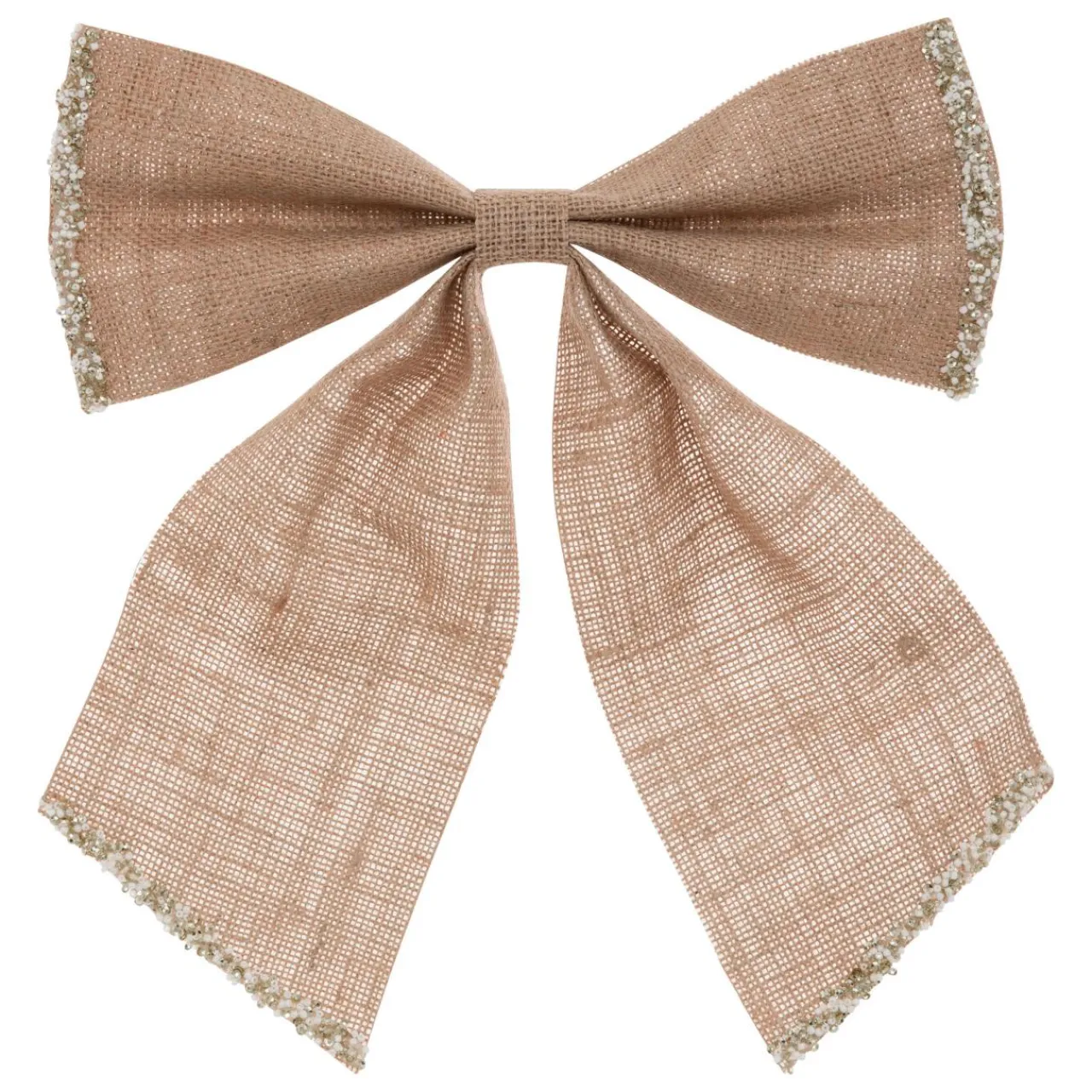 JJA Grand nœud de Noël en jute (H28 cm) Sublimissime Naturel Hot