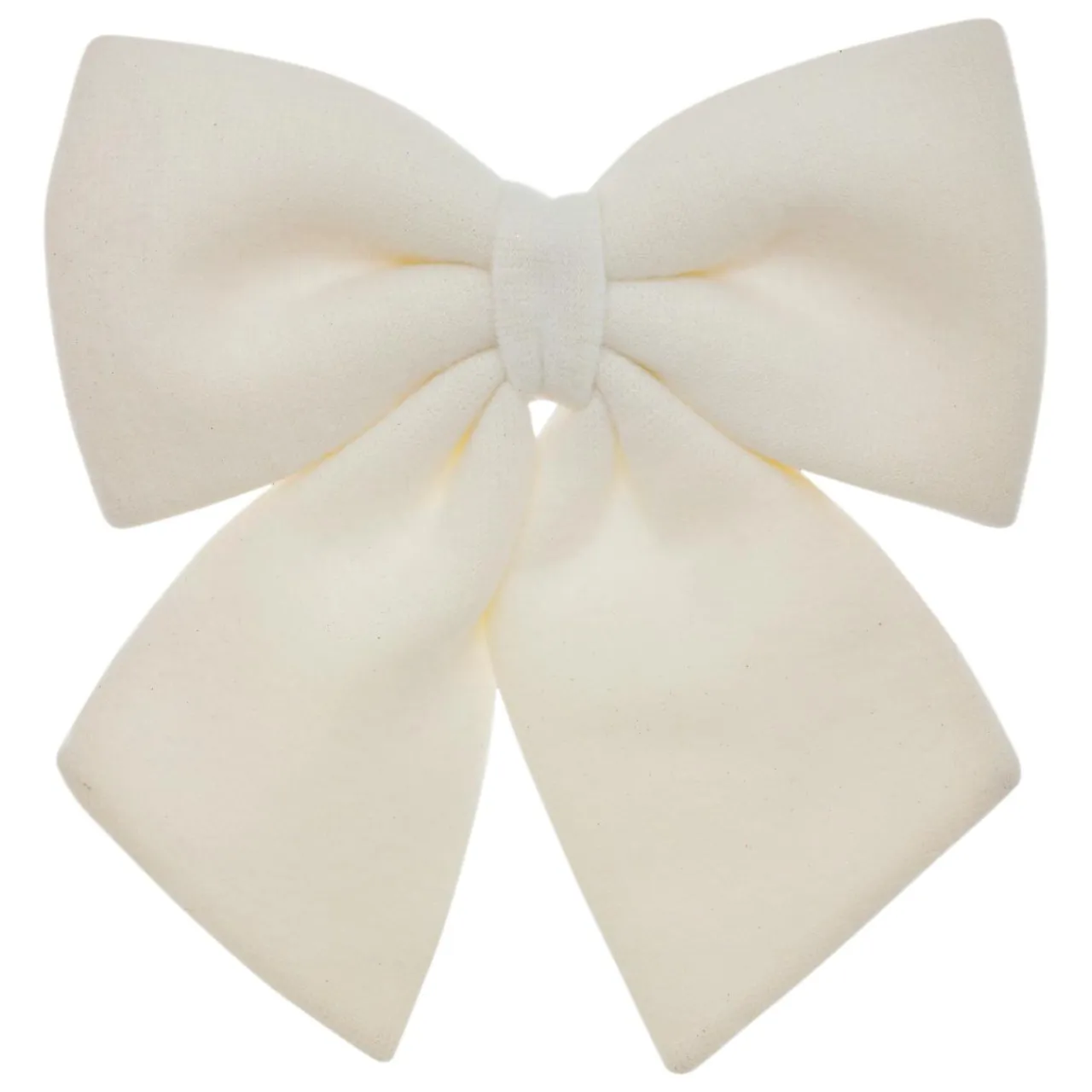 JJA Grand nœud de Noël en laine (H43 cm) Prestige Blanc Hot
