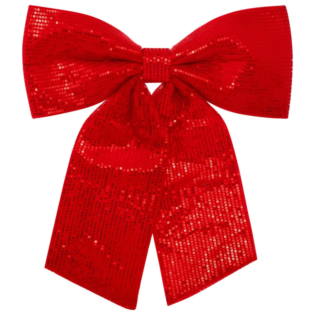 JJA Grand nœud de Noël (H47 cm) Prestige sequins Rouge Outlet