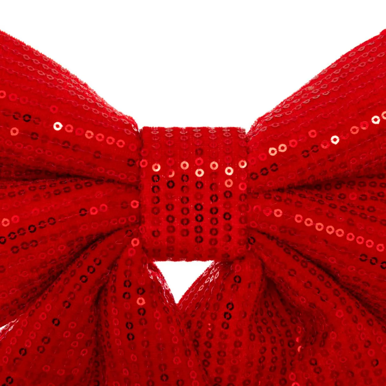 JJA Grand nœud de Noël (H47 cm) Prestige sequins Rouge Outlet