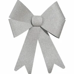 Feeric Lights & Christmas Grand nœud (H30 cm) Alaska Argent Hot
