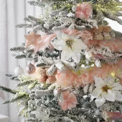 KAEMINGK Guirlande Boa en plumes (184 cm) Deluxe Rose poudré Clearance