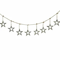 KAEMINGK Guirlande déco en métal (1 m) Farandole d'étoiles Argent
