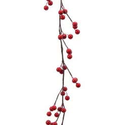 KAEMINGK Guirlande de Baie laquée (130 cm) Célénia Rouge Sale