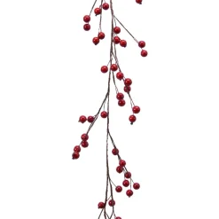 KAEMINGK Guirlande de Baie laquée (150 cm) Elycia Rouge Hot