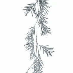 KAEMINGK Guirlande de feuille (150 cm) Glacier Argent Online