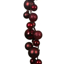 KAEMINGK Guirlande de Noël (180 cm) Boules de Noël Bordeaux Outlet