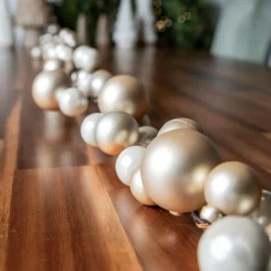 KAEMINGK Guirlande de Noël (180 cm) Boules de Noël Perle Hot