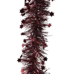 KAEMINGK Guirlande de Noël (D9 cm) étoilée Alpine Bordeaux Clearance