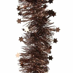 KAEMINGK Guirlande de Noël (D9 cm) étoilée Alpine Brun café New