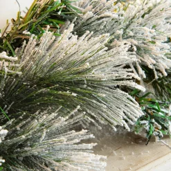 EMINZA Guirlande de sapin lumineuse (300 cm - D25) Edmonton Vert enneigé et blanc chaud Sapin enneigé lumineux Sale