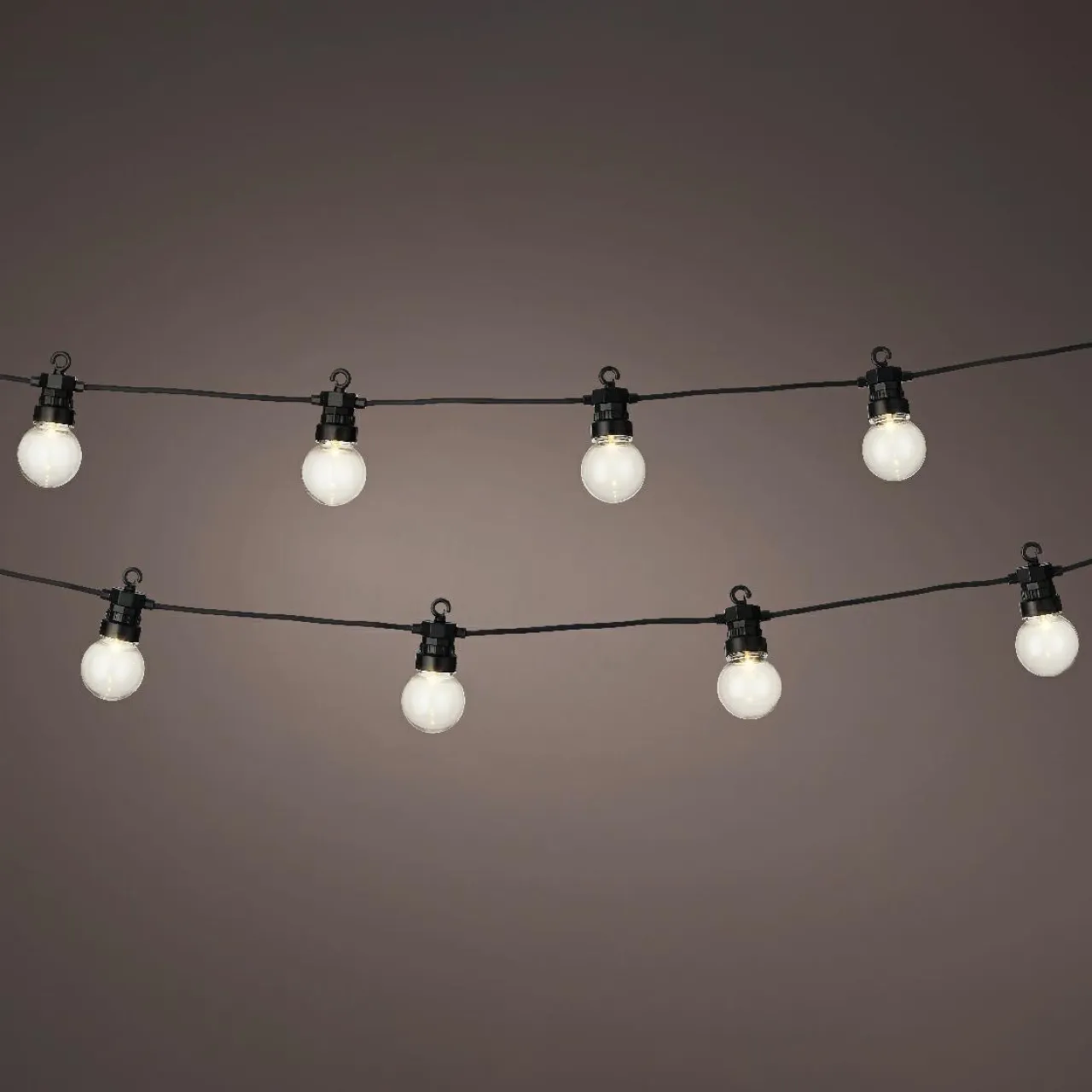#N/A Guirlande lumineuse connectable jardin 9,5 m 20 LED Guinguette Garden Blanc chaud Outlet