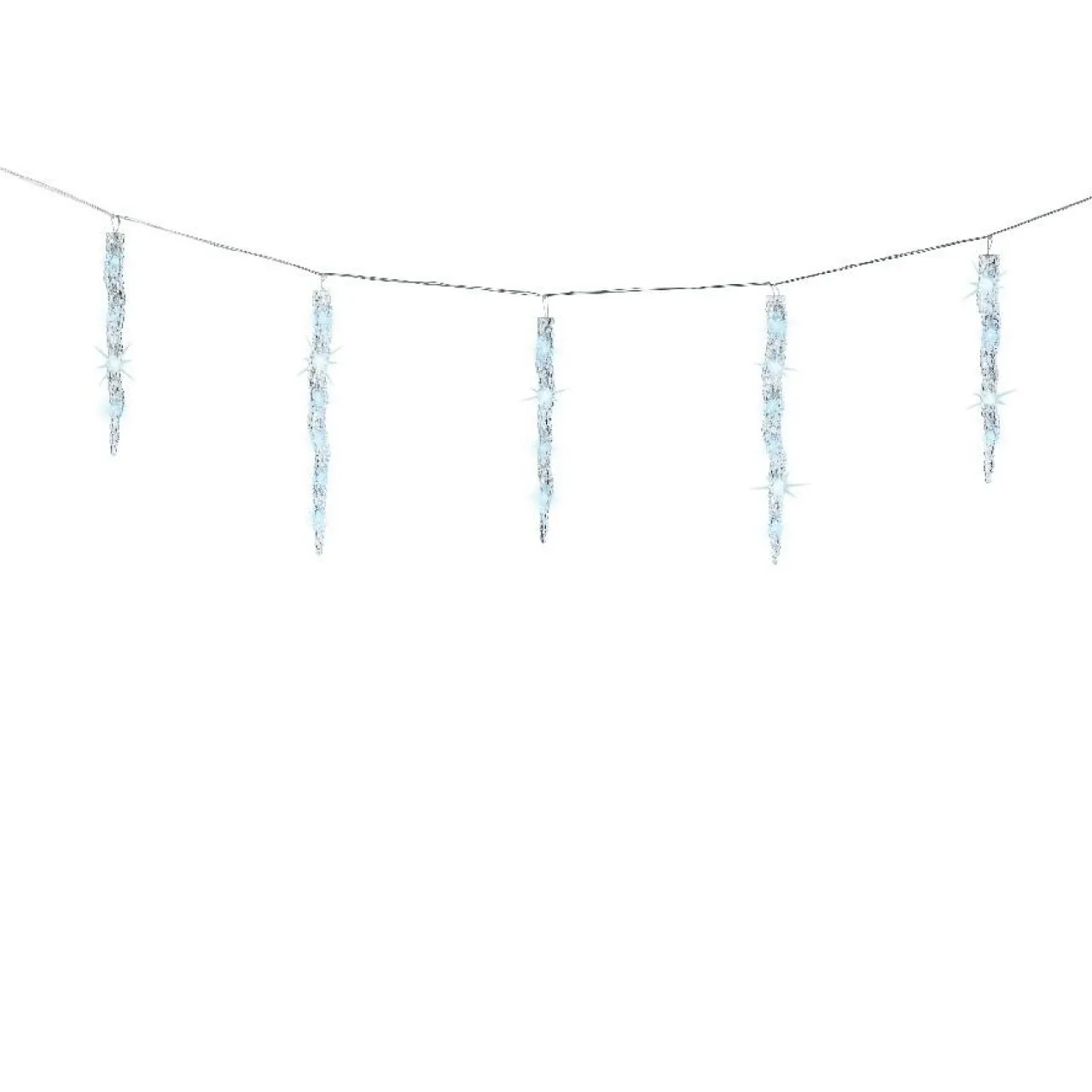 KAEMINGK Guirlande lumineuse connectable 3,60 m 60 LED câble transparent Glaçons effet Flash Blanc froid Online