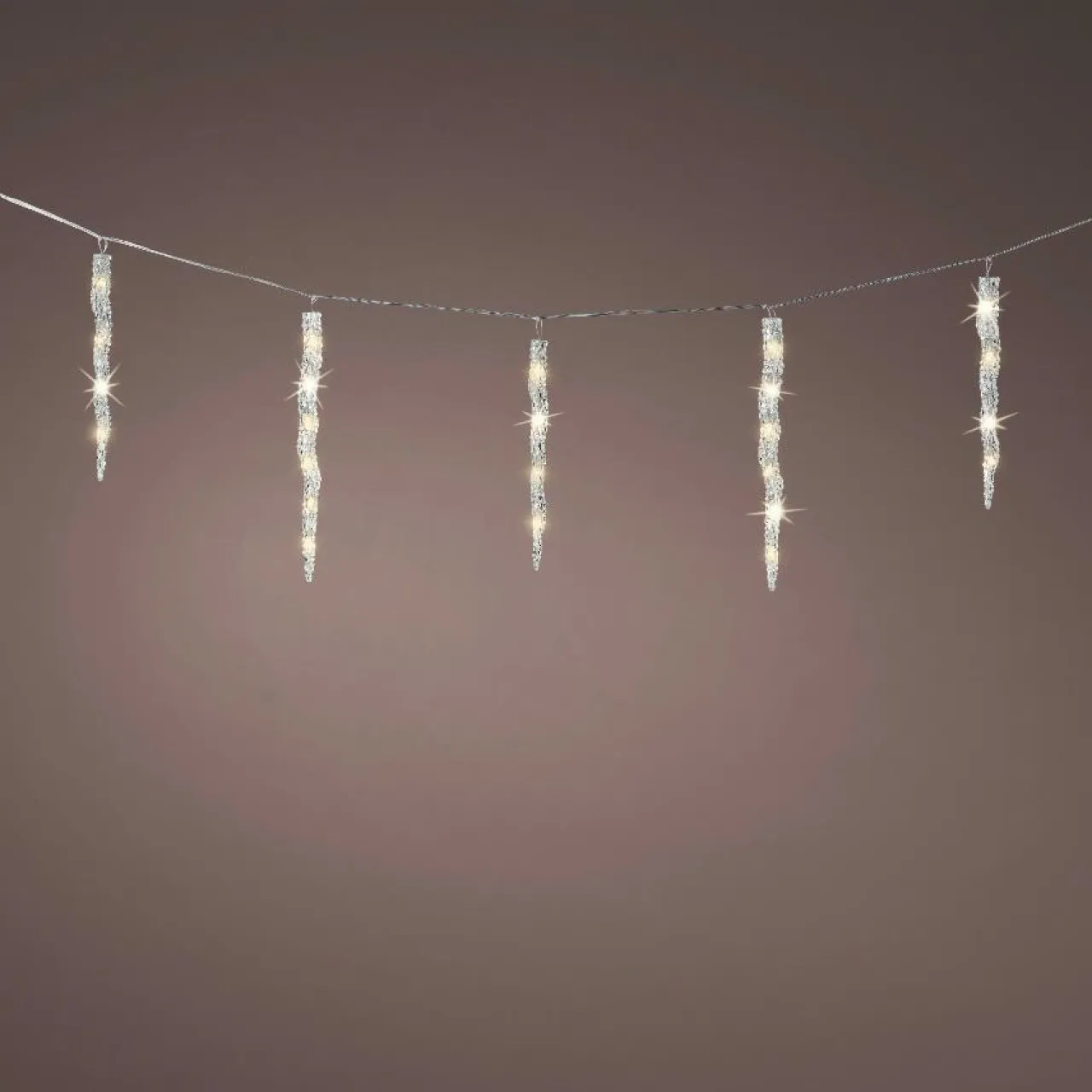 KAEMINGK Guirlande lumineuse connectable 3,60 m 60 LED Glaçons effet Flash Blanc chaud Online