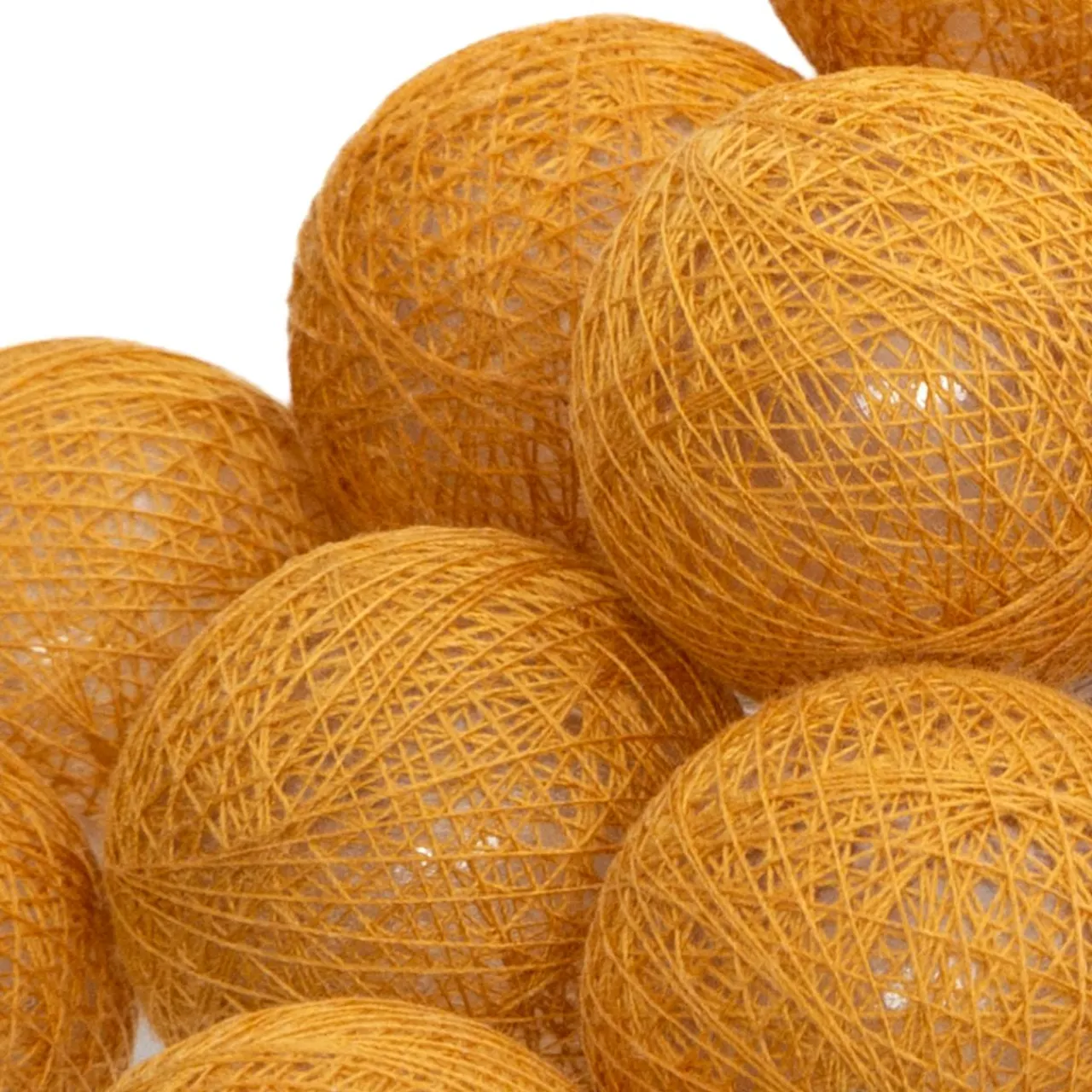 ATMOSPHERA Guirlande lumineuse déco 20 boules 4,36 m Bobina Jaune moutarde Sale