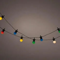 KAEMINGK Guirlande lumineuse de jardin solaire 10 LED (4,5 m) Guinguette estivale Multicolore Sale