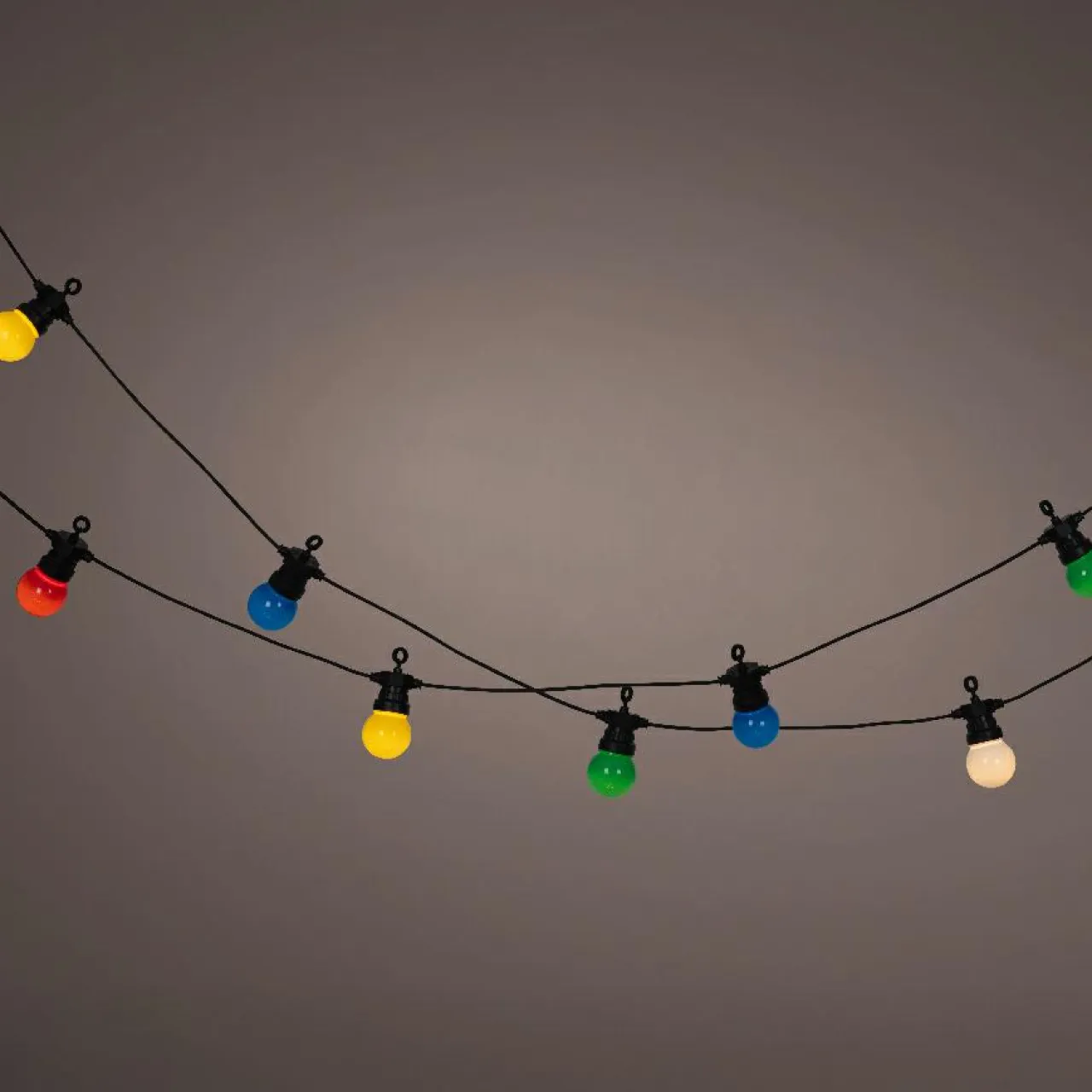 KAEMINGK Guirlande lumineuse de jardin solaire 10 LED (4,5 m) Guinguette estivale Multicolore Sale