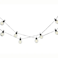 KAEMINGK Guirlande lumineuse de jardin solaire 8 LED (5,8 m) Guinguette en fête Blanc chaud New