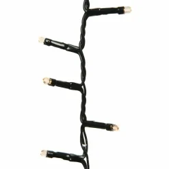 KAEMINGK Guirlande lumineuse Durawise à piles 17,90 m 240 LED câble noir Blanc chaud Blanc Chaud - câble noir