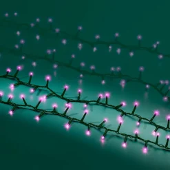 KAEMINGK Guirlande lumineuse 22,5 m 1000 LED câble vert Luxe Rose Rose - câble vert Clearance