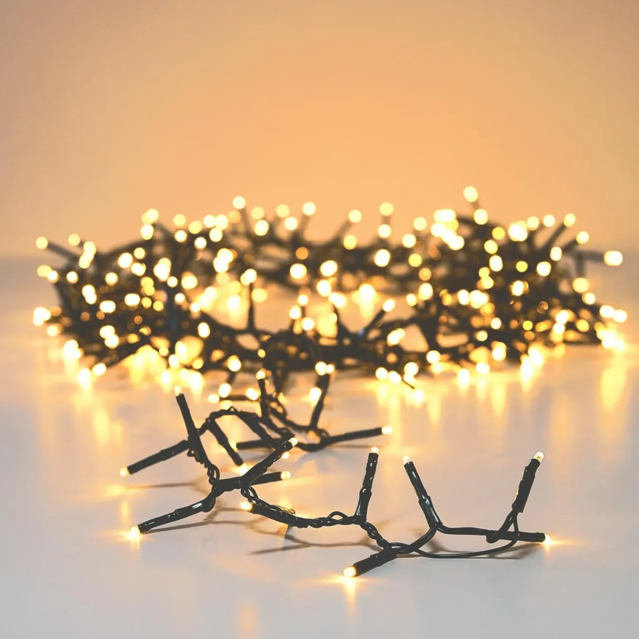KAEMINGK Guirlande lumineuse 60 m 3000 LED câble vert Luxe Blanc chaud Champagne Blanc chaud Champagne - câble vert Hot