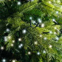 KAEMINGK Guirlande lumineuse 22,5 m 1000 LED câble vert Luxe Bicolore Blanc chaud et froid Bicolore Blanc chaud / Chaud doré - câble vert New