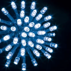 Feeric Lights & Christmas Guirlande lumineuse 50 m 500 LED câble transparent Timer Bleu Bleu - câble Transparent Hot