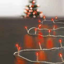 Feeric Lights & Christmas Guirlande lumineuse 50 m 500 LED câble transparent Timer Rouge Rouge - câble transparent Sale