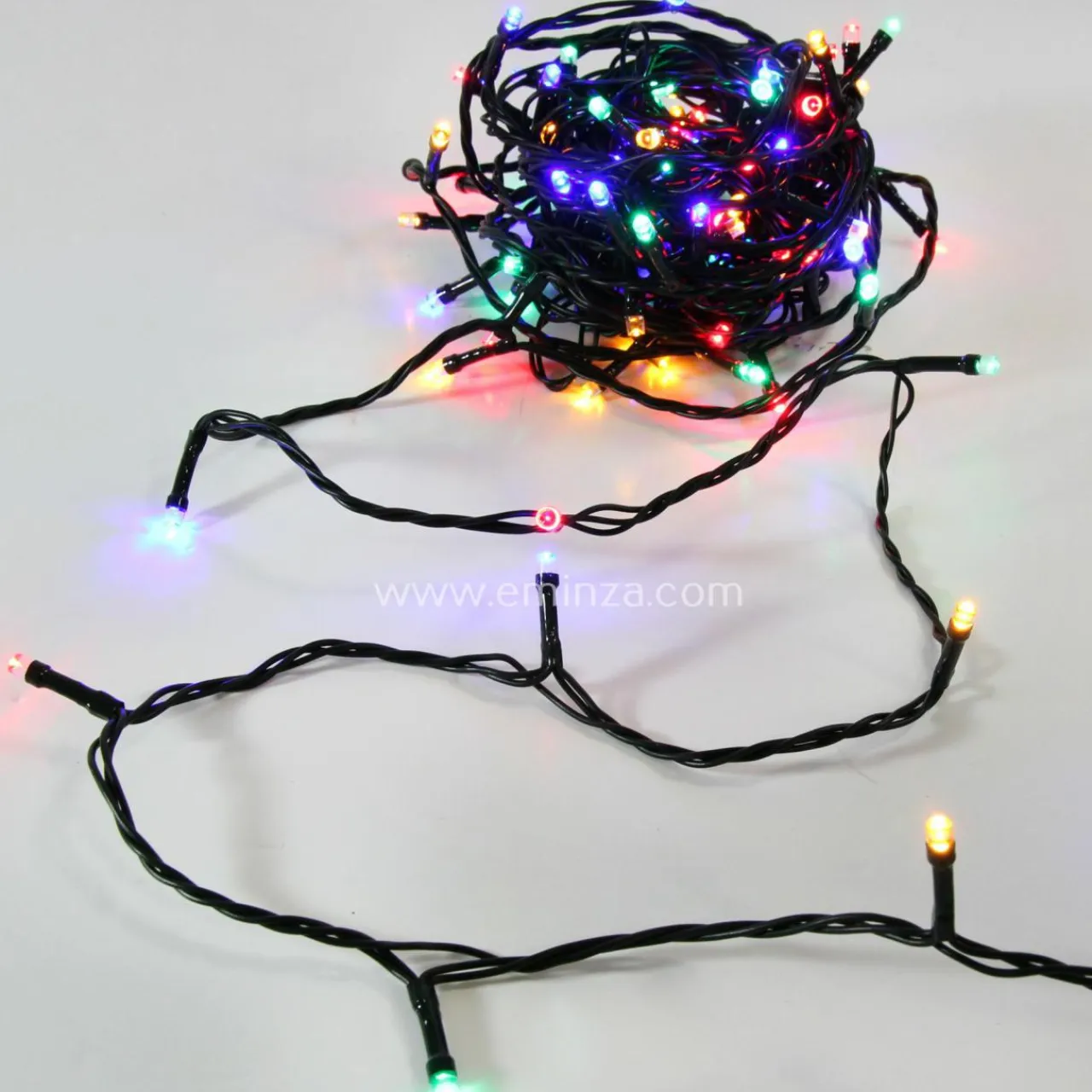 Feeric Lights & Christmas Guirlande lumineuse 50 m 500 LED câble vert Timer Multicolore Multicolore - câble vert