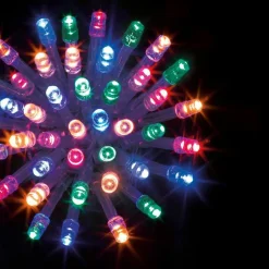Feeric Lights & Christmas Guirlande lumineuse 30 m 300 LED câble transparent Timer Multicolore Multicolore - câble transparent Outlet
