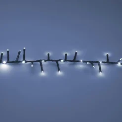 KOOPMAN Guirlande lumineuse 15 m 1060 LED câble noir Boa effet cascade Blanc froid Outlet