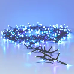 KAEMINGK Guirlande lumineuse 16 m 750 LED câble vert Luxe Tricolore Vert bleu et blanc Tricolore Vert Bleu Blanc - câble vert Online