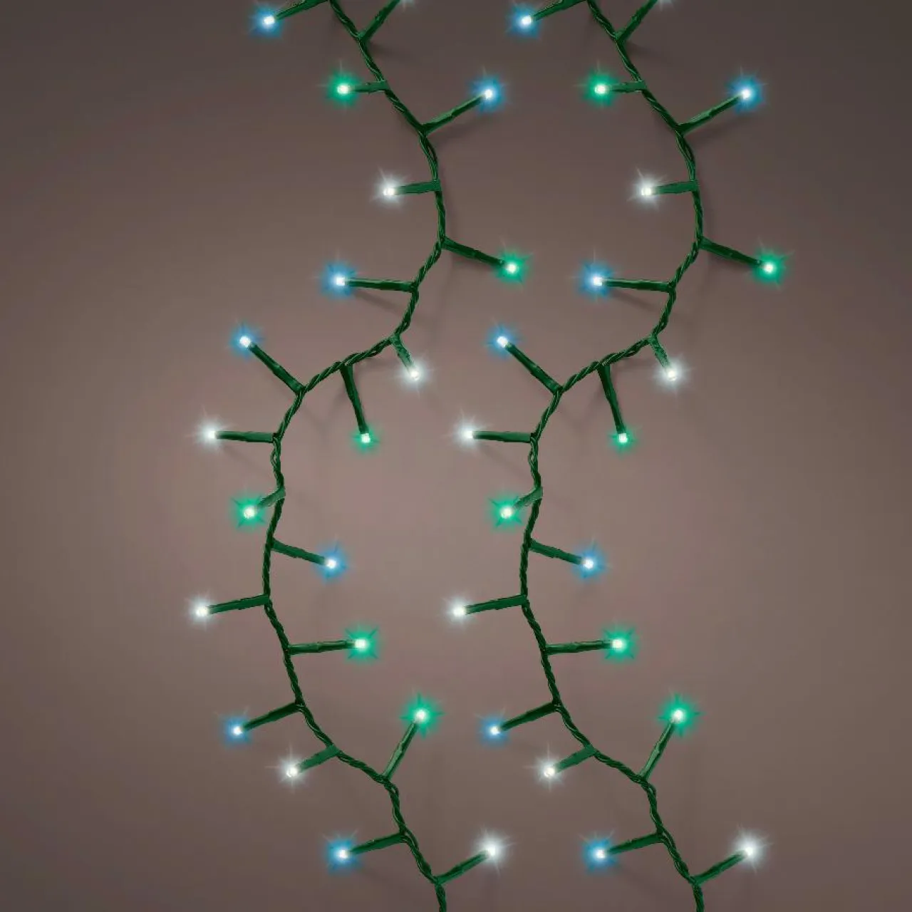 KAEMINGK Guirlande lumineuse 16 m 750 LED câble vert Luxe Tricolore Vert bleu et blanc Tricolore Vert Bleu Blanc - câble vert Online