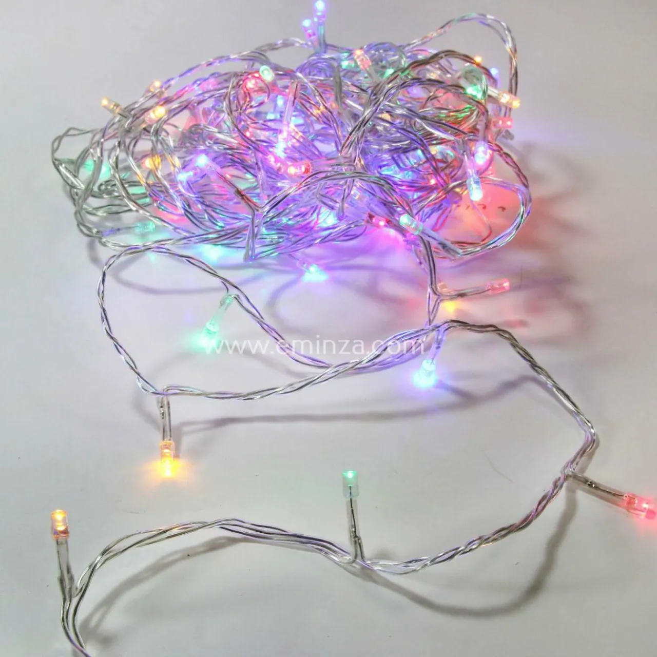 Feeric Lights & Christmas Guirlande lumineuse 10 m 100 LED câble transparent Timer Multicolore Multicolore - câble transparent Best