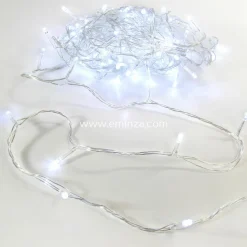 Feeric Lights & Christmas Guirlande lumineuse 20 m 200 LED câble transparent Timer Blanc froid Blanc Froid - câble transparent Discount