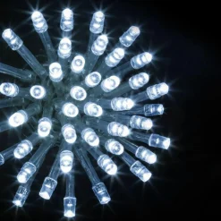 Feeric Lights & Christmas Guirlande lumineuse 20 m 200 LED câble transparent Timer Blanc froid Blanc Froid - câble transparent Discount